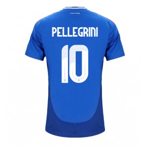 Billiga Italien Lorenzo Pellegrini #10 Hemmatröja EM 2024 Kortärmad